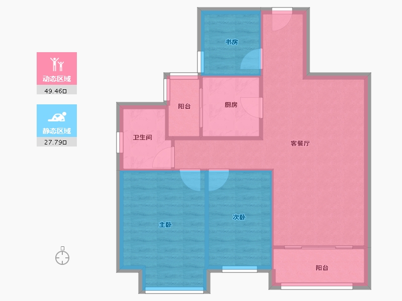 河南省-开封市-恒大东汇名城-70.00-户型库-动静分区