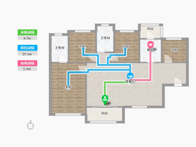 河南省-开封市-恒大东汇名城-101.10-户型库-动静线