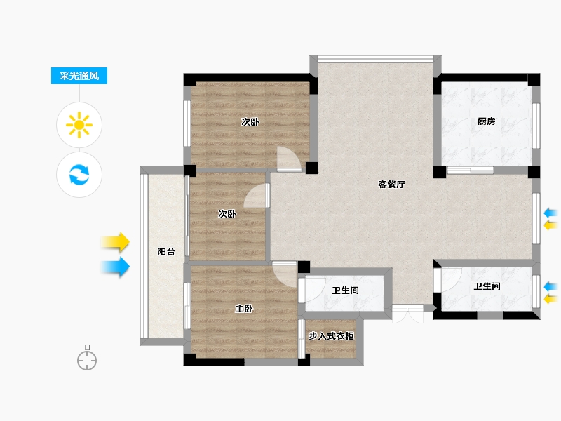 山东省-威海市-盛世文苑-101.60-户型库-采光通风