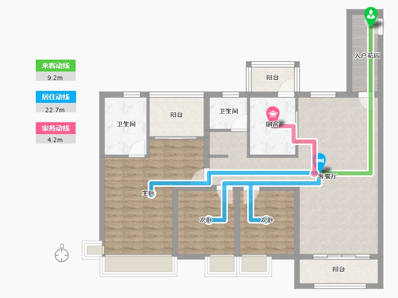 广东省-惠州市-南国园-105.18-户型库-动静线