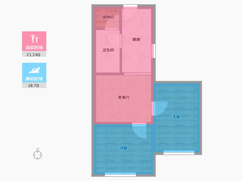 辽宁省-大连市-恒瑞大湖山语-34.81-户型库-动静分区