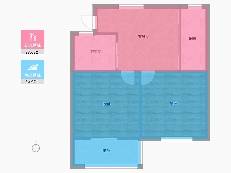 浙江省-宁波市-后河小区-49.00-户型库-动静分区