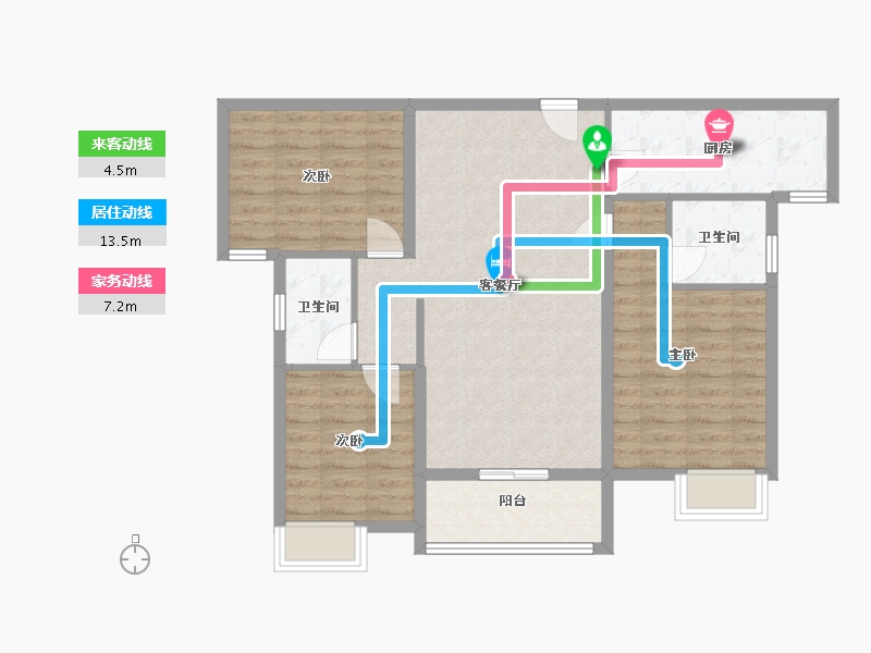 湖北省-黄冈市-山城都市-98.40-户型库-动静线