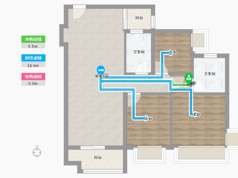 广东省-广州市-招商雍景湾-71.10-户型库-动静线