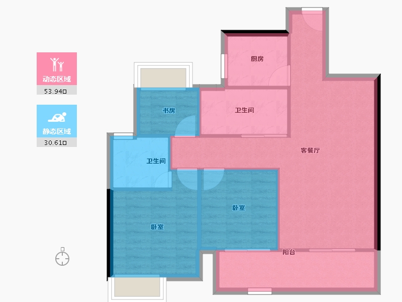 广西壮族自治区-南宁市-光明城市-76.66-户型库-动静分区