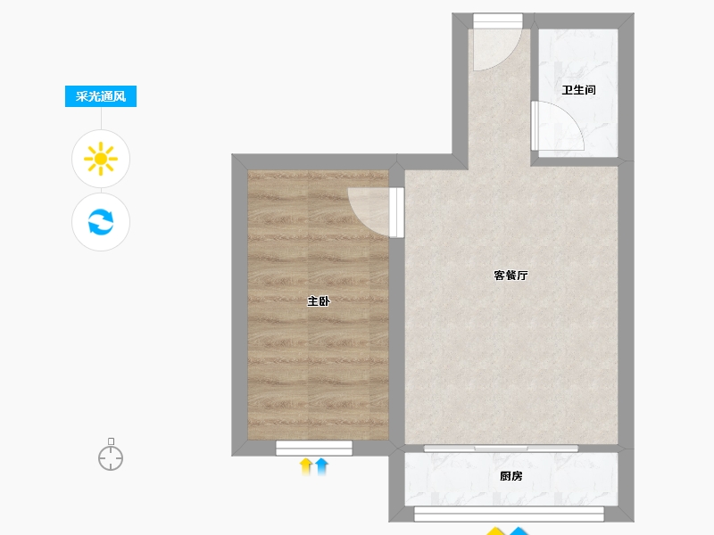 辽宁省-大连市-盛新园-32.79-户型库-采光通风