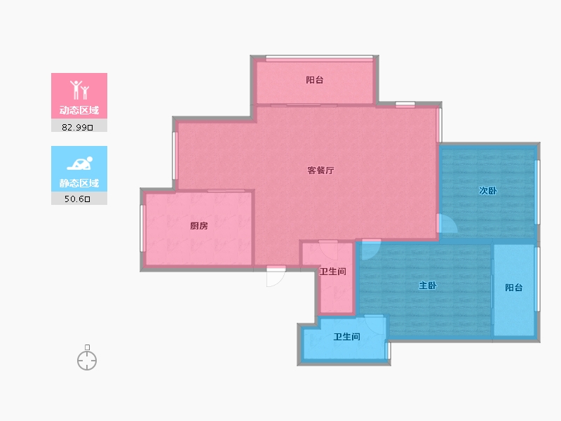 浙江省-宁波市-白金湾-122.19-户型库-动静分区