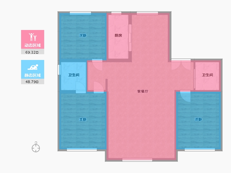 吉林省-白城市-明珠花园-117.80-户型库-动静分区