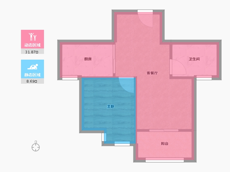 福建省-福州市-磐石新城二区-36.00-户型库-动静分区