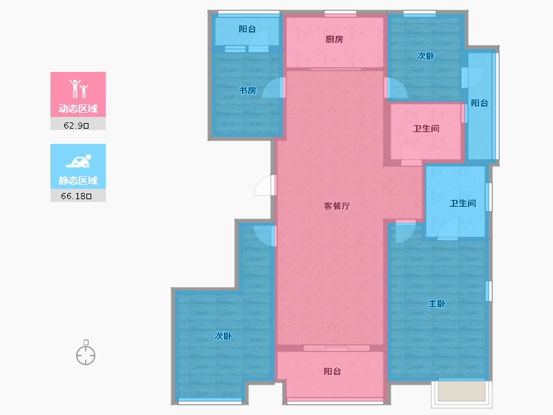 江苏省-南京市-九都荟-115.00-户型库-动静分区