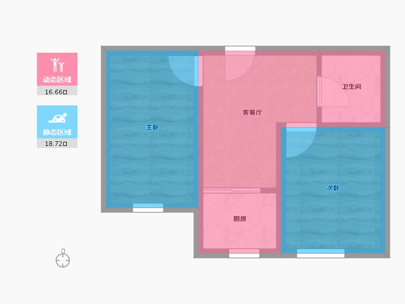 辽宁省-大连市-桃园小区（金州）-30.55-户型库-动静分区