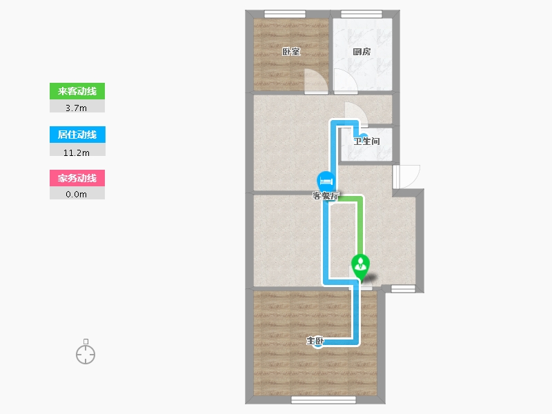 内蒙古自治区-赤峰市-东安小区-56.58-户型库-动静线