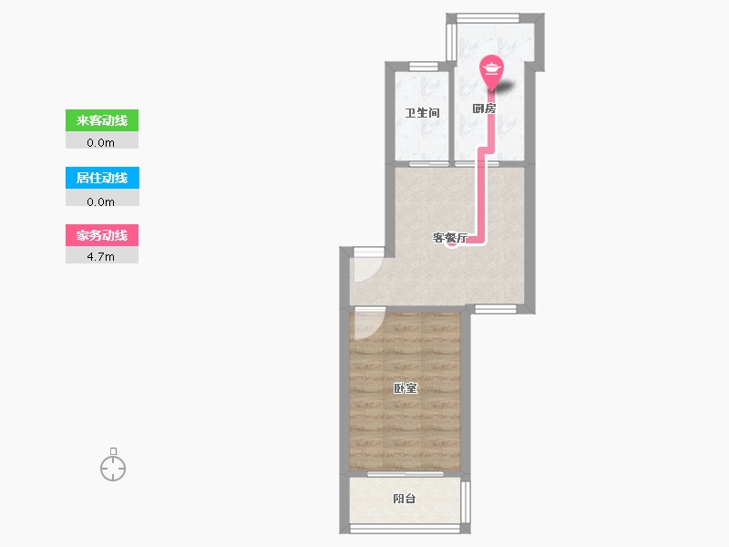 重庆-重庆市-姚江花园（江北区）-38.29-户型库-动静线