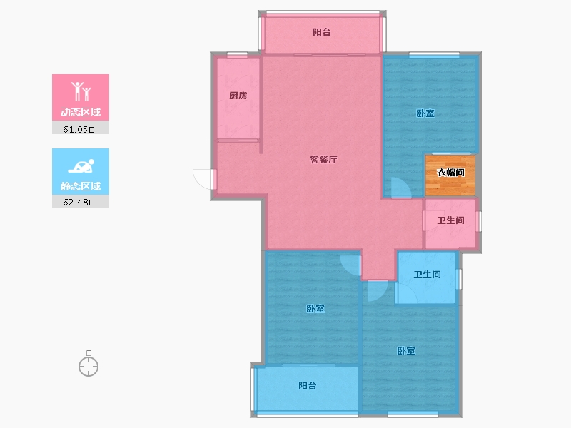 江西省-上饶市-龙华凤凰城-117.09-户型库-动静分区