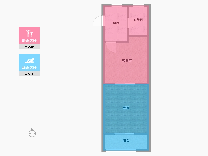 上海-上海市-新泾一村-34.00-户型库-动静分区