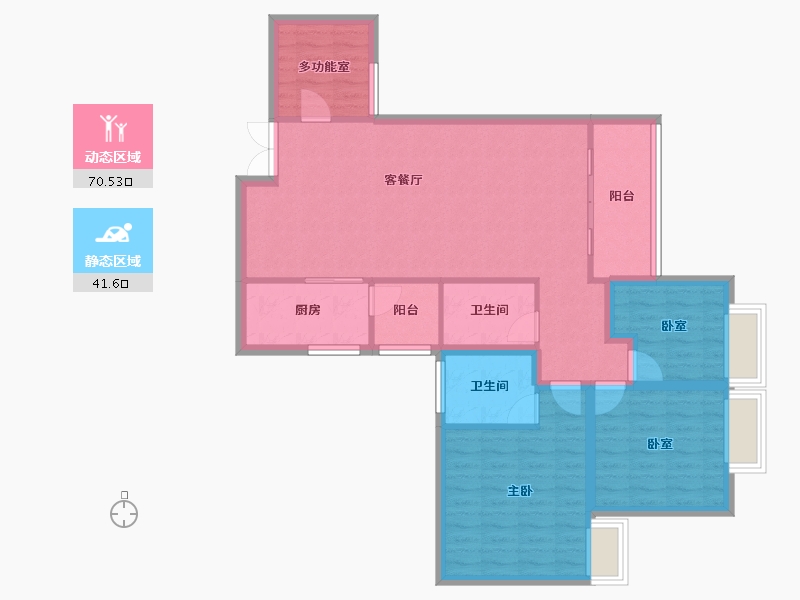 四川省-成都市-温哥华南苑-101.05-户型库-动静分区