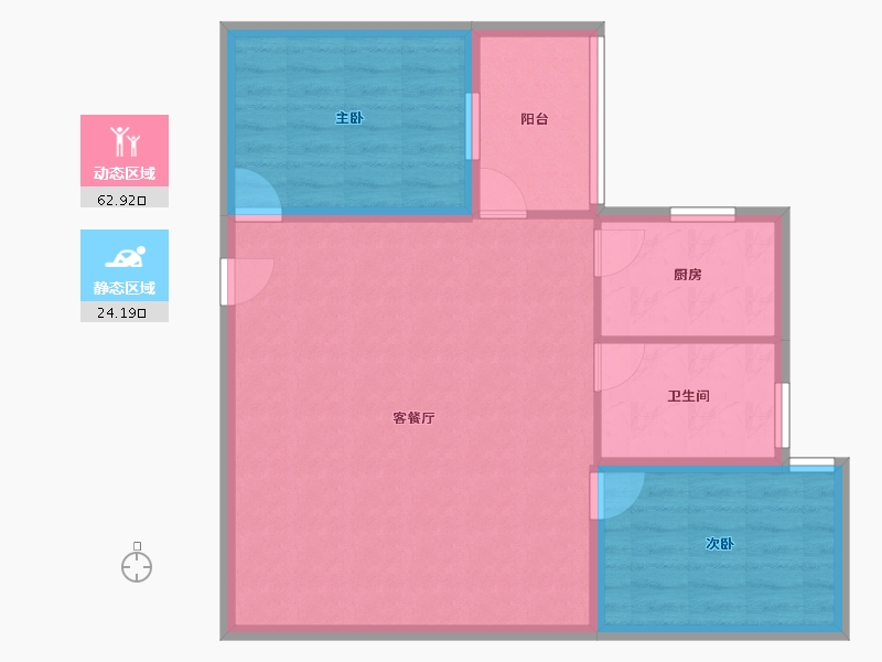 广东省-广州市-嘉仕花园-79.09-户型库-动静分区