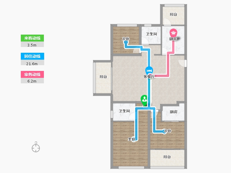 浙江省-宁波市-白金湾-116.08-户型库-动静线