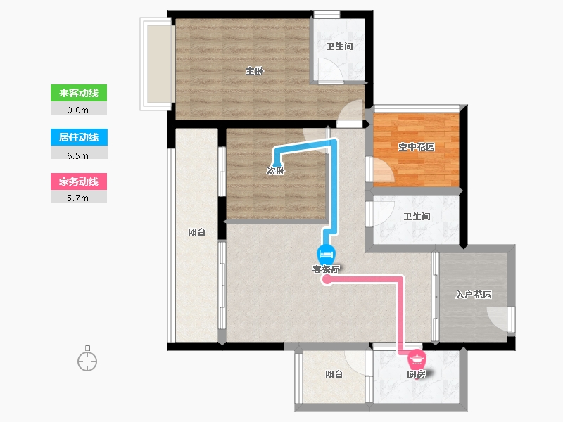 广西壮族自治区-南宁市-天湖御林湾-86.38-户型库-动静线