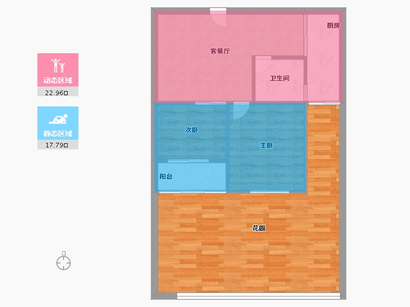 山东省-烟台市-天籁花园小区-65.00-户型库-动静分区