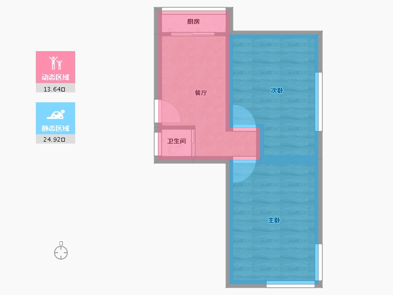 辽宁省-大连市-长春花园-33.52-户型库-动静分区