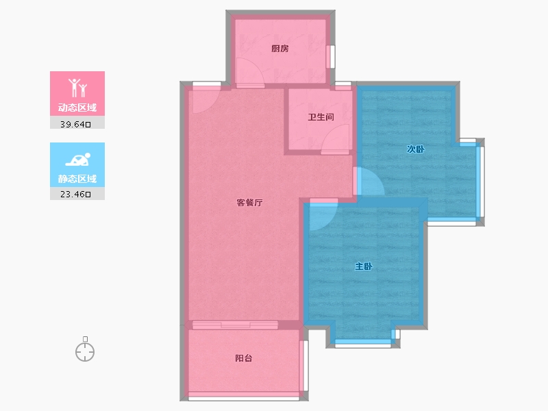 广东省-东莞市-南部湾万科城-55.93-户型库-动静分区