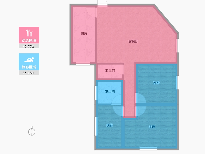 广东省-广州市-淘金花园-68.99-户型库-动静分区