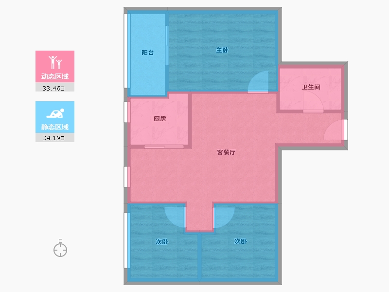 广东省-广州市-丽康居-60.99-户型库-动静分区