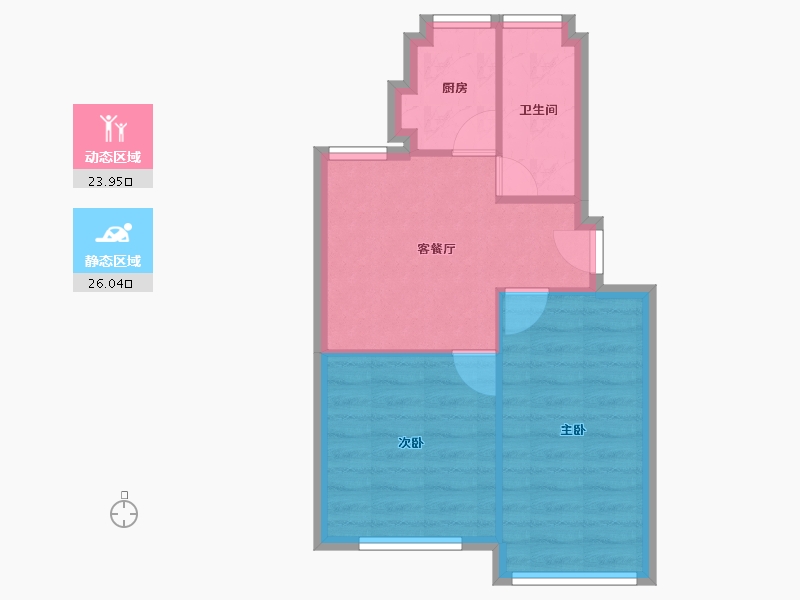 浙江省-宁波市-联丰北区-44.84-户型库-动静分区