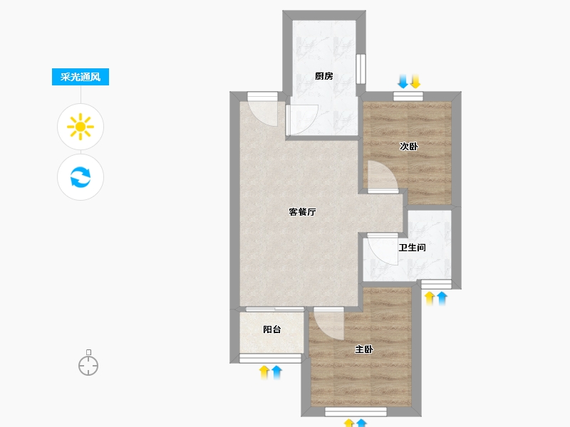 山东省-青岛市-翠海宜居-39.79-户型库-采光通风