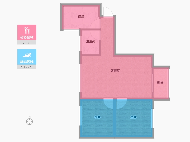 广东省-广州市-南洲名苑-49.56-户型库-动静分区