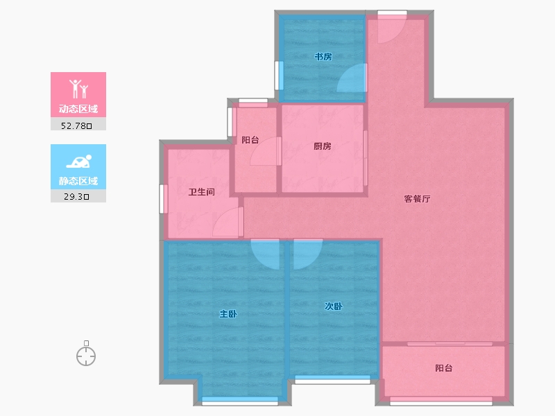 河南省-开封市-恒大东汇名城-74.59-户型库-动静分区