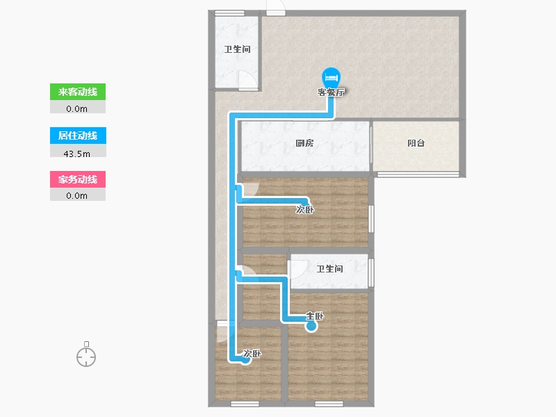 上海-上海市-黎金苑-114.97-户型库-动静线