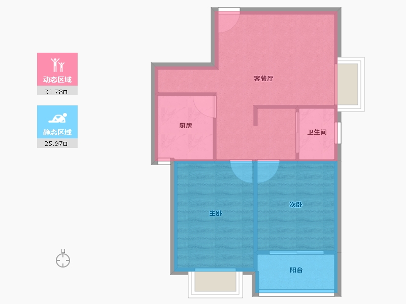 上海-上海市-逸庭苑-52.03-户型库-动静分区