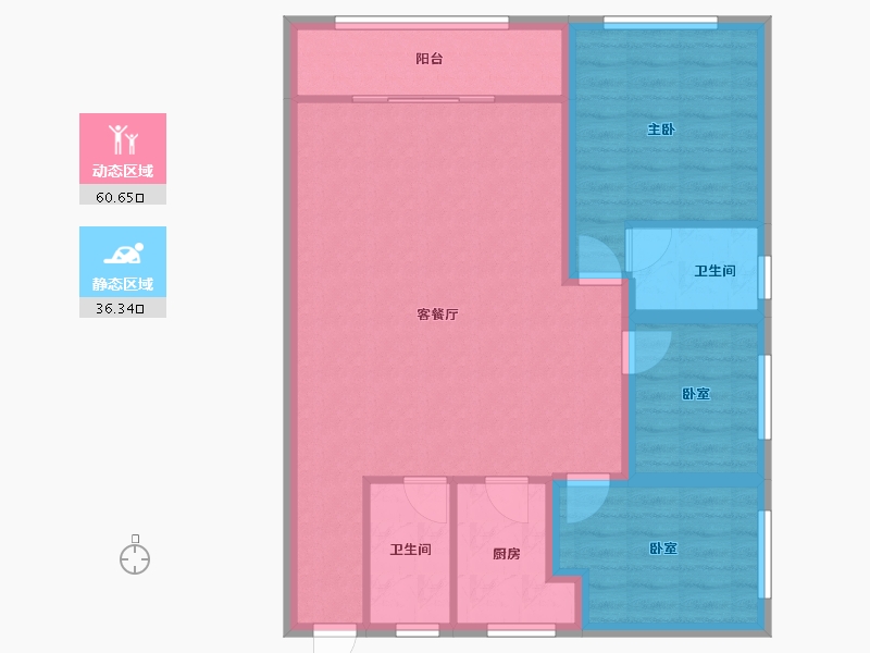 广东省-深圳市-金汇名园-87.25-户型库-动静分区