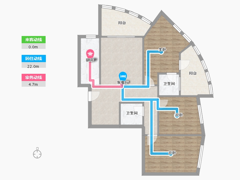 上海-上海市-丽都成品-84.00-户型库-动静线