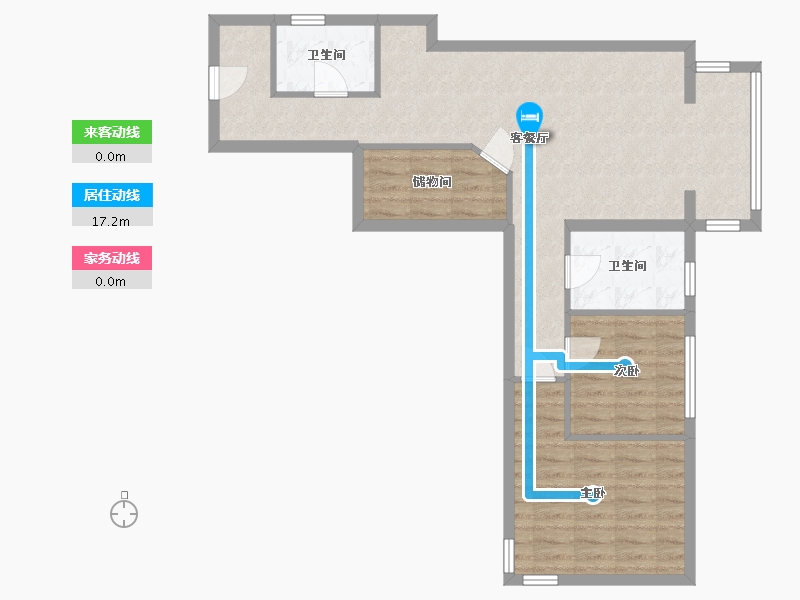 北京-北京市-电子城小区-77.86-户型库-动静线