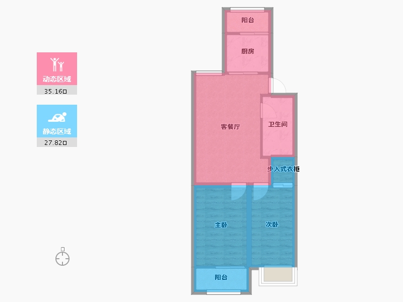 上海-上海市-黎金苑-55.68-户型库-动静分区