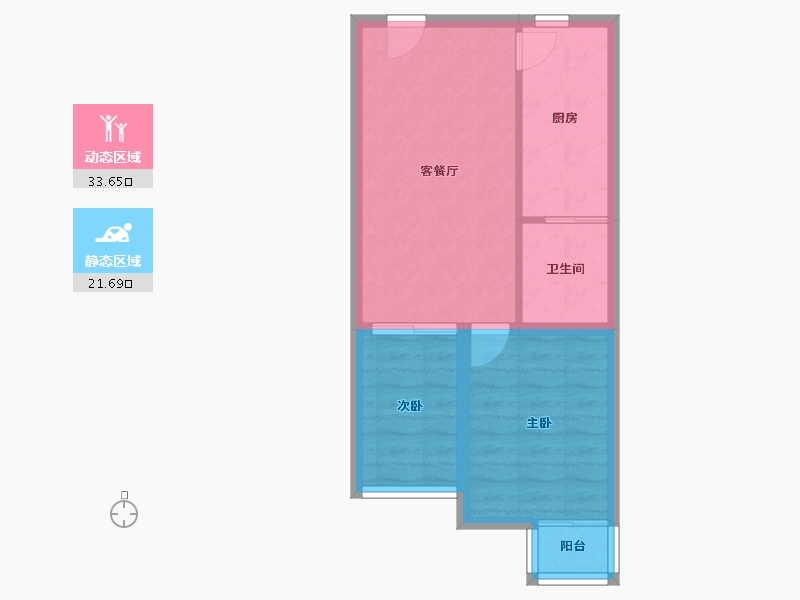 天津-天津市-华厦富裕广场-49.53-户型库-动静分区