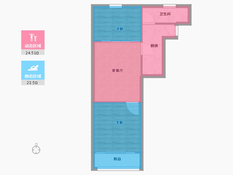 上海-上海市-西木小区-43.00-户型库-动静分区