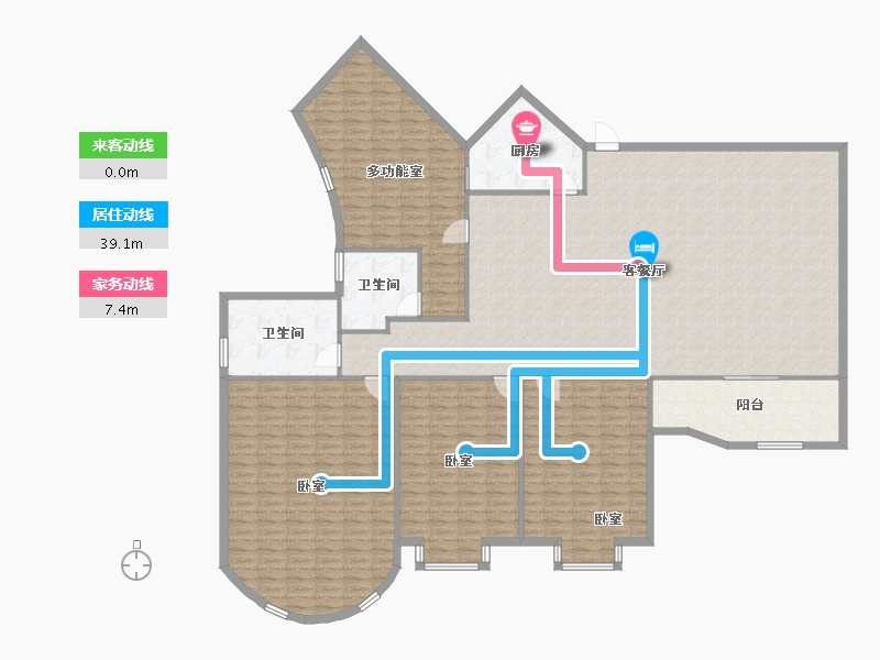 福建省-泉州市-中远江滨花园-240.00-户型库-动静线