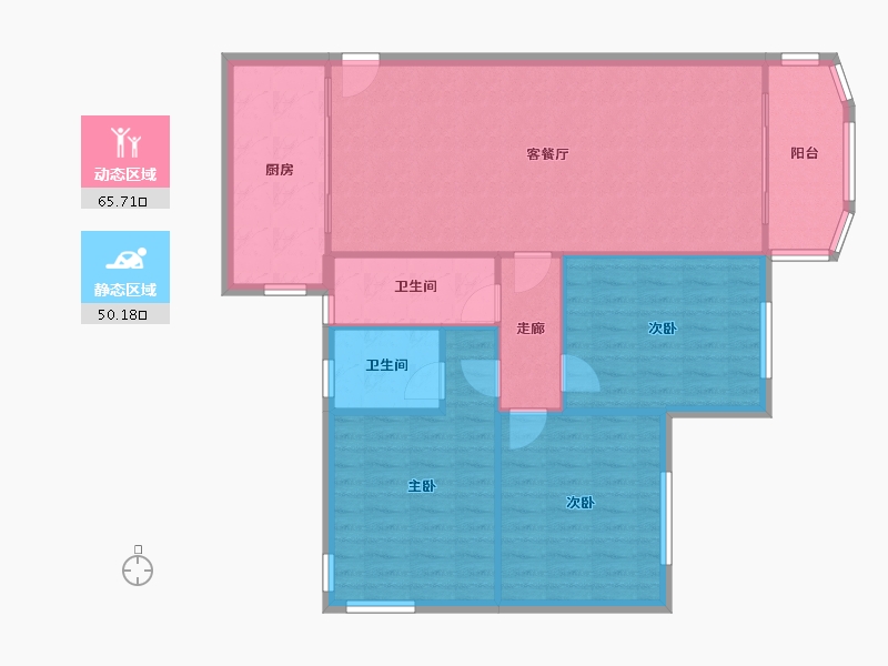 河北省-石家庄市-香榭苑-106.86-户型库-动静分区