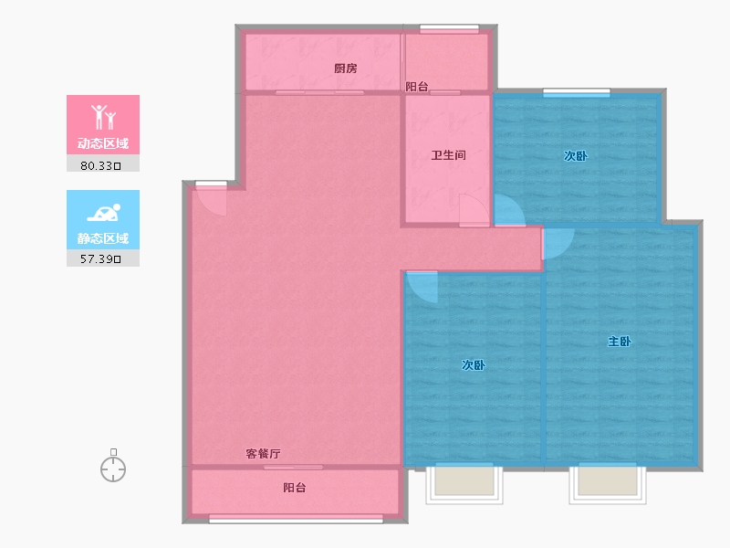 山东省-枣庄市-阳光花园-128.00-户型库-动静分区