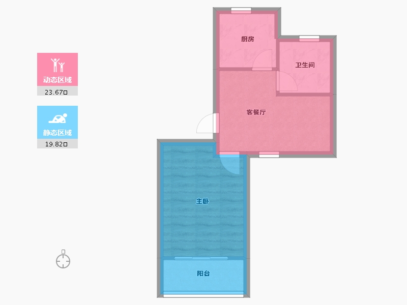 上海-上海市-新泾家苑-38.58-户型库-动静分区