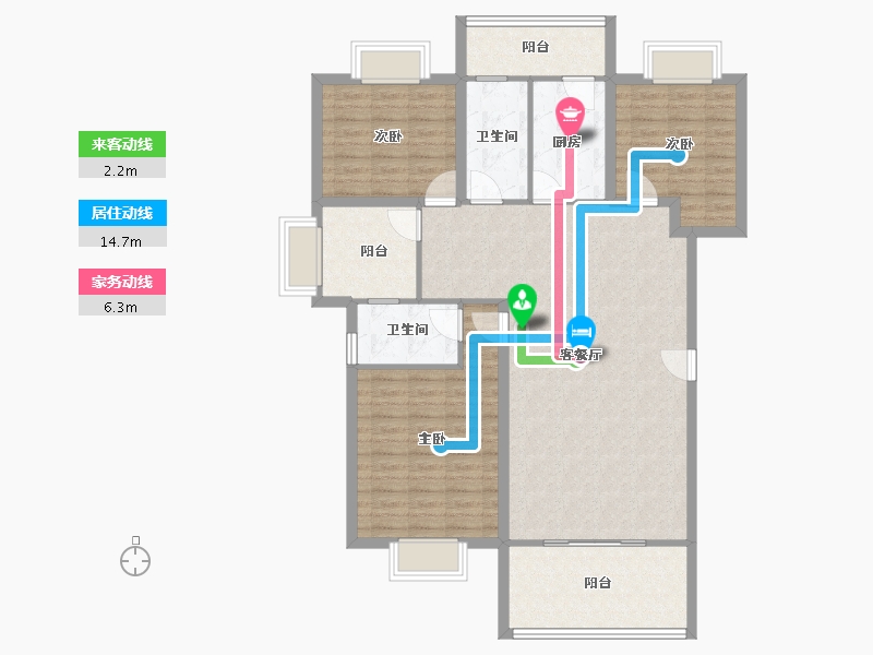 广东省-珠海市-名仕园-120.00-户型库-动静线