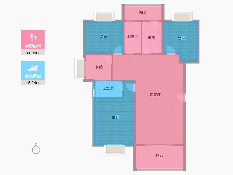 广东省-珠海市-名仕园-120.00-户型库-动静分区