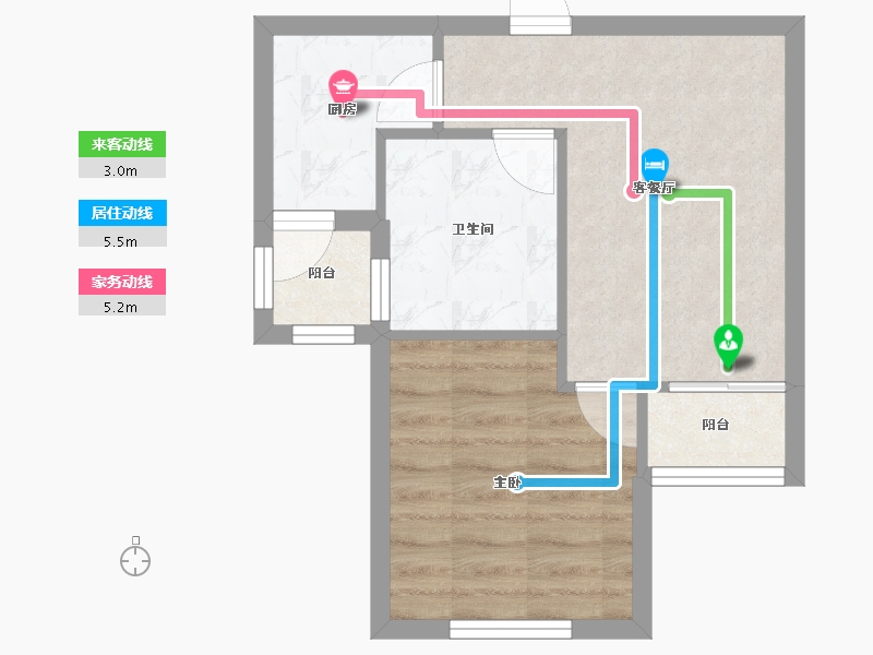 上海-上海市-君莲幸福苑-38.78-户型库-动静线