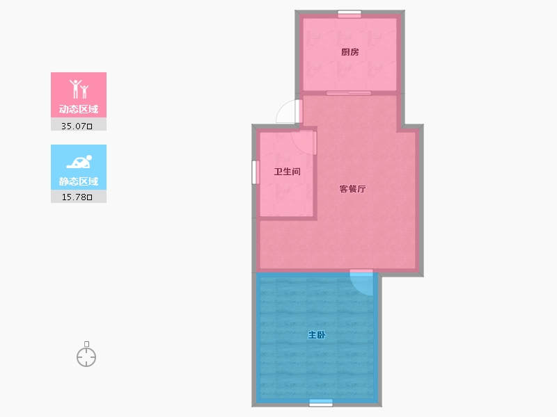 上海-上海市-寿德坊-45.59-户型库-动静分区