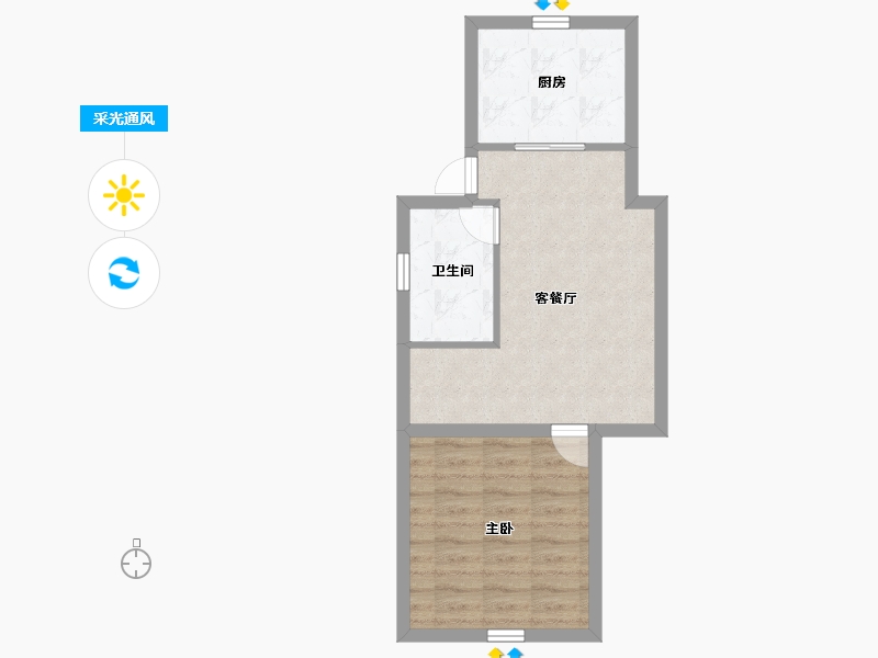 上海-上海市-寿德坊-45.59-户型库-采光通风