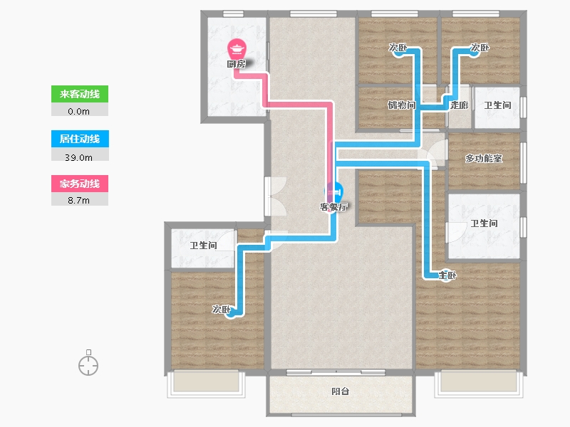 河北省-廊坊市-孔雀城-190.00-户型库-动静线